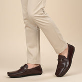 Hayes London | Belfort Driving Loafers – Brown Plain Genuine Leather Men’s Shoes